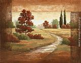 Scroll Canvas Paintings - Autumn Scroll II